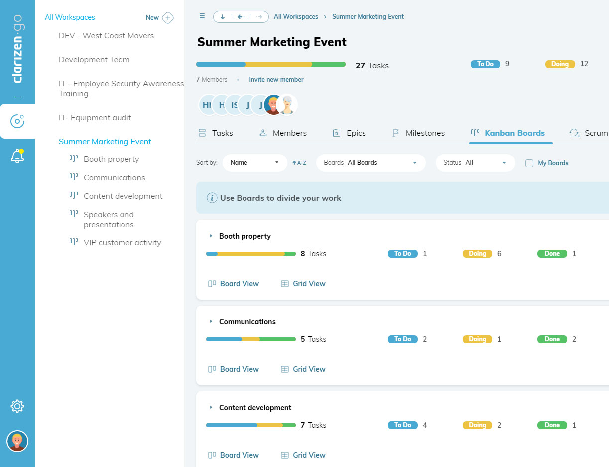 clarizen-project-management-tools