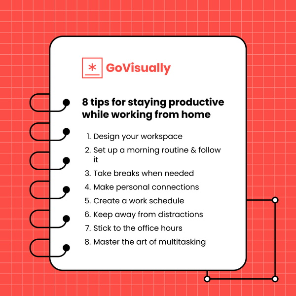 How to stay productive at home with remote work