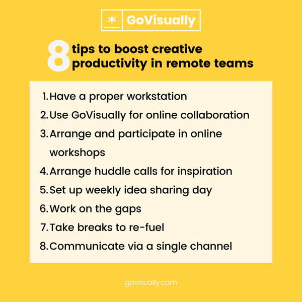 8 tips to boost creative productivity among remote teams