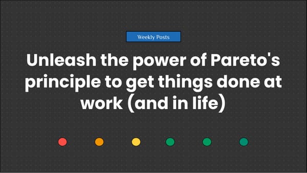 Pareto's-principle