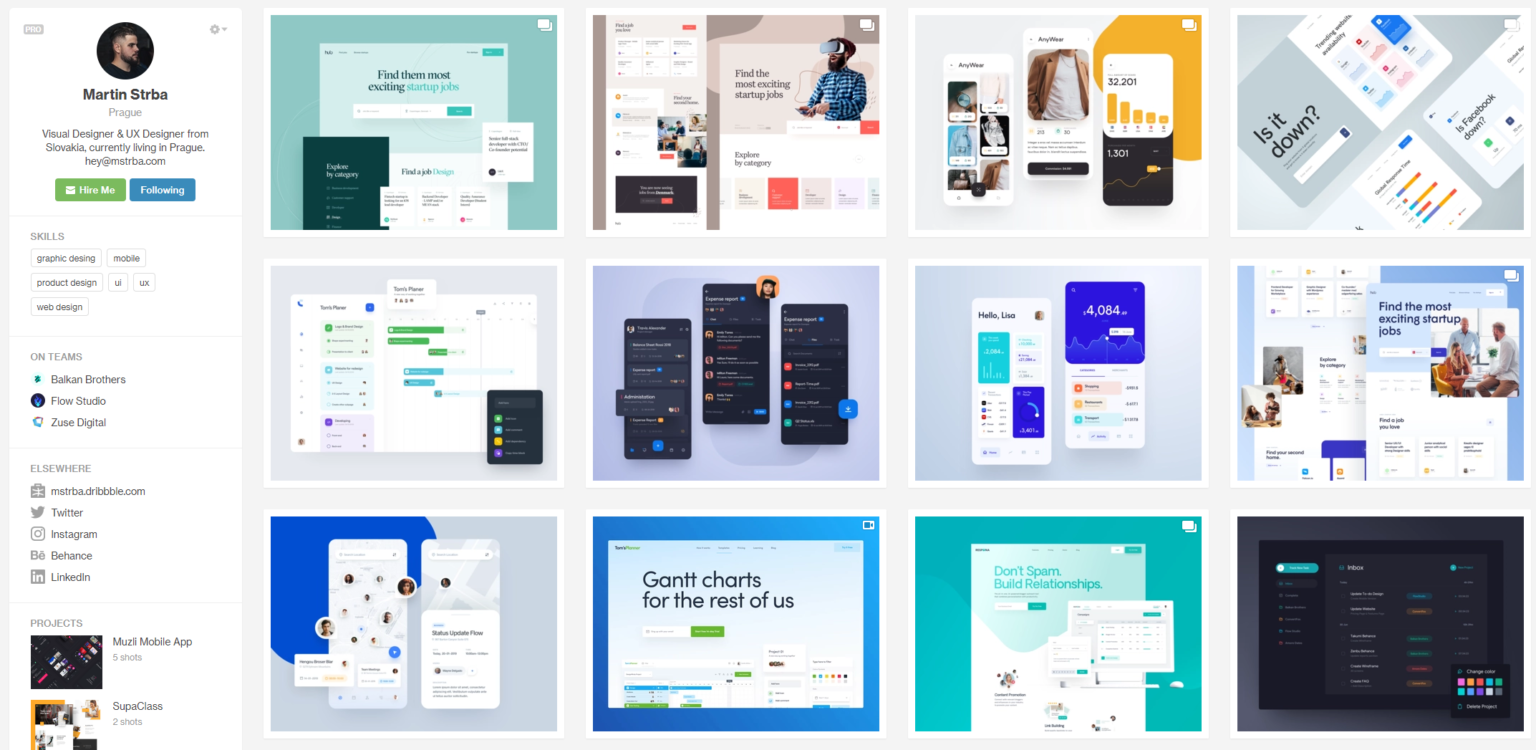 These BEAUTIFUL Portfolios of Dribbble Designers Will Blow You Away ...