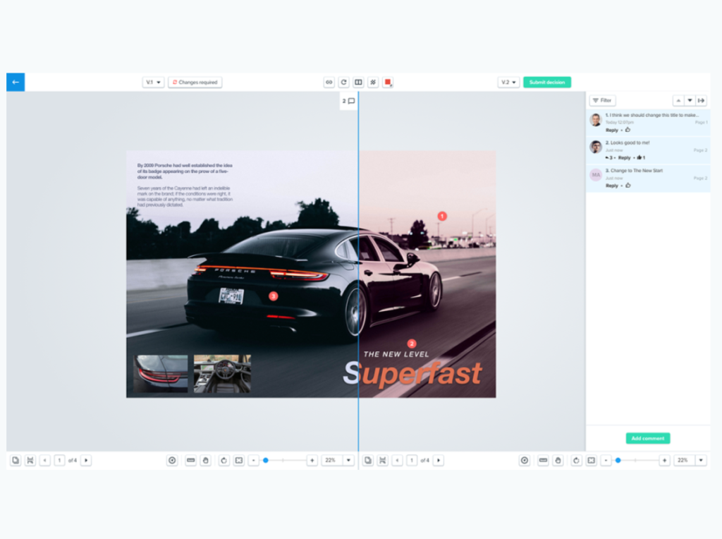 Enjoy the platform’s powerful comparison tools