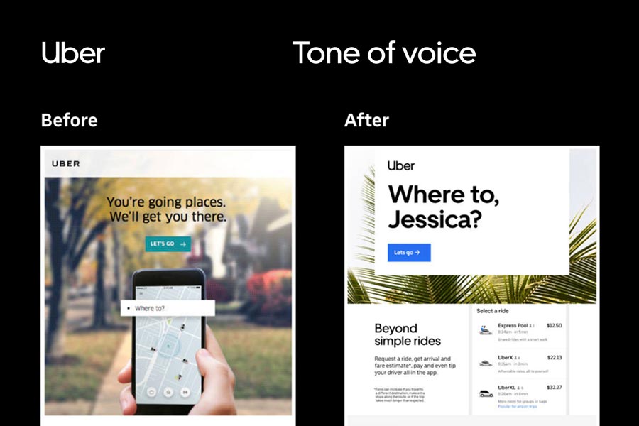 Uber brand voice