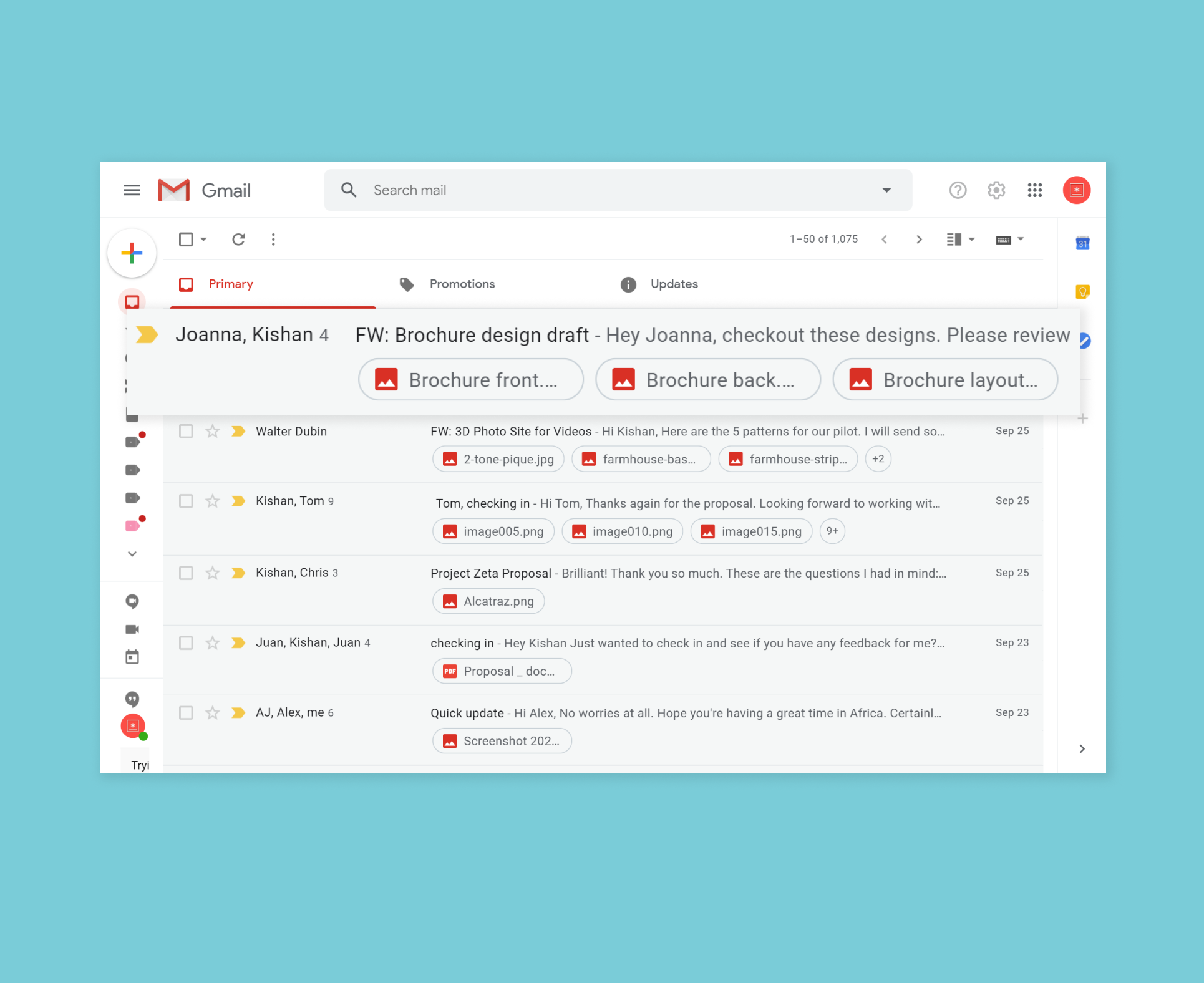 Gmail file sharing