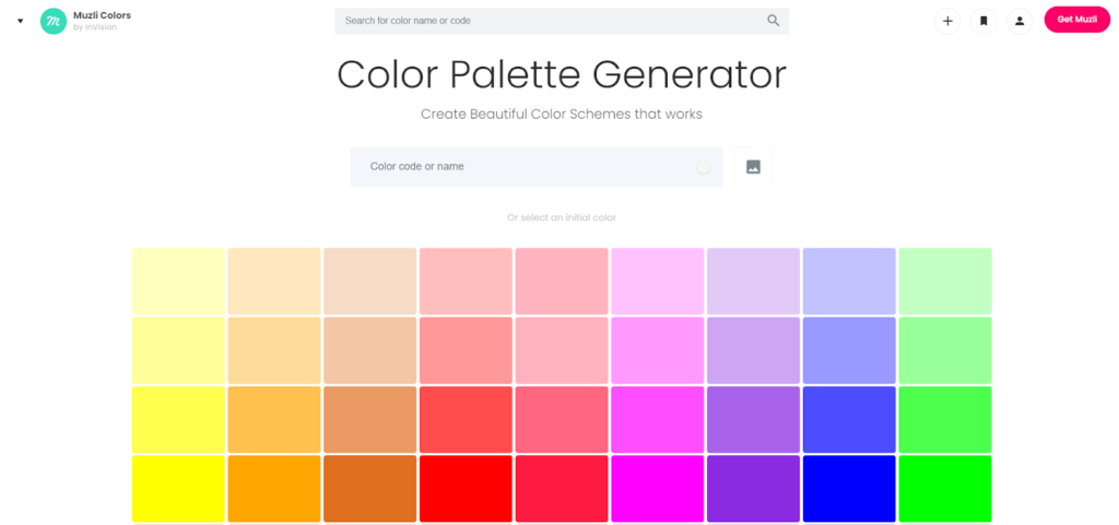 Pink color scale value scale color theme