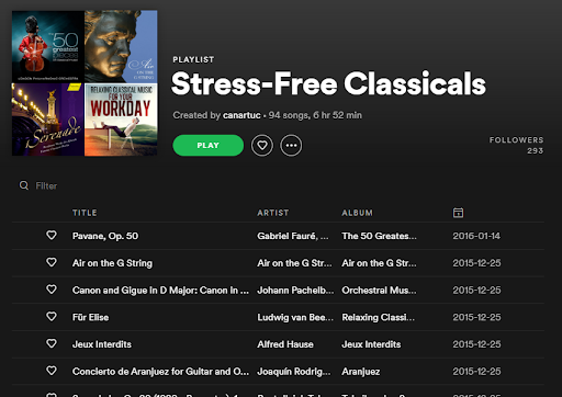 stress-free classicals