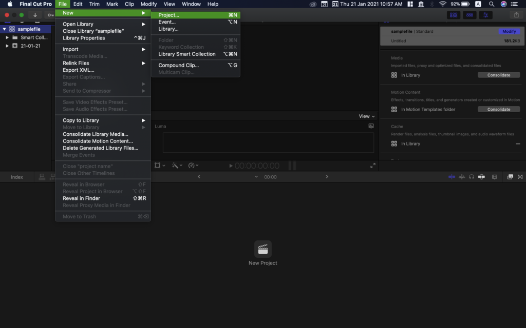 FCPX-Step 1