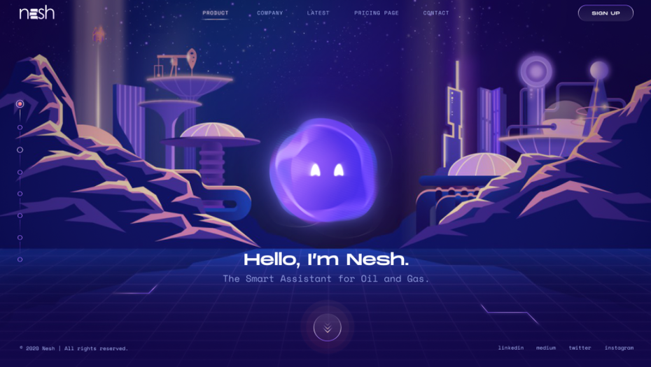 Nesh-smart-assistant-website