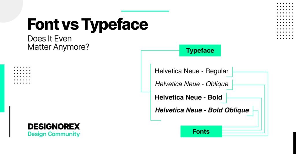 font-vs-typeface