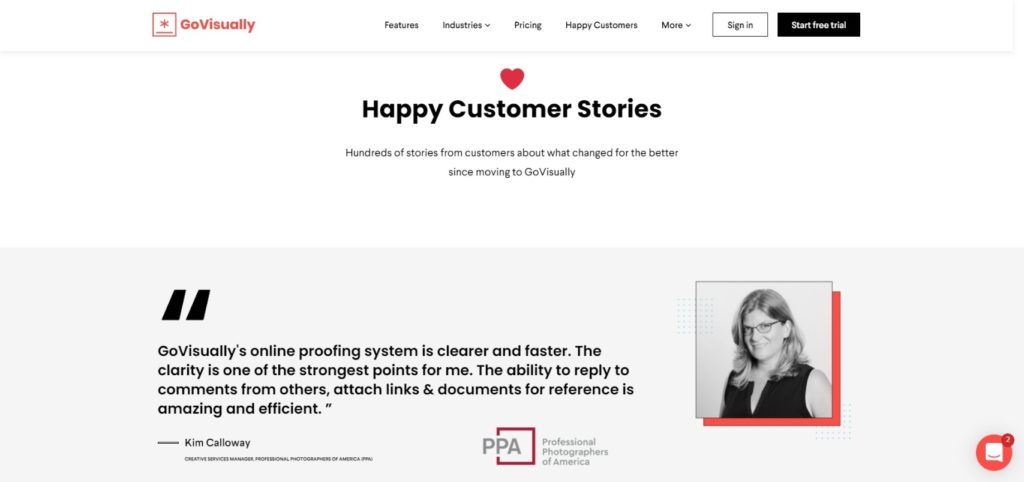 best-testimonial-page