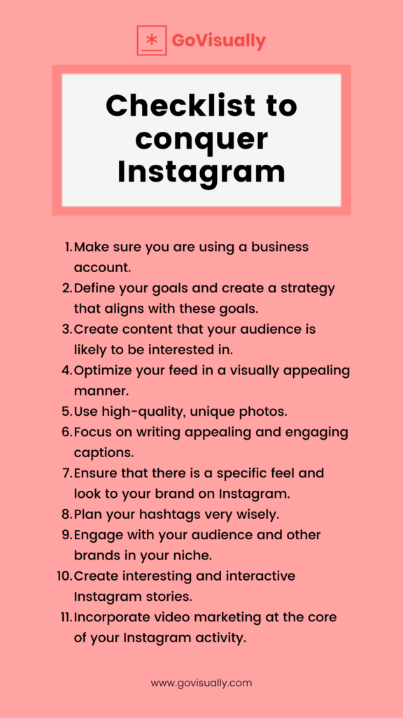Instagram-checklist