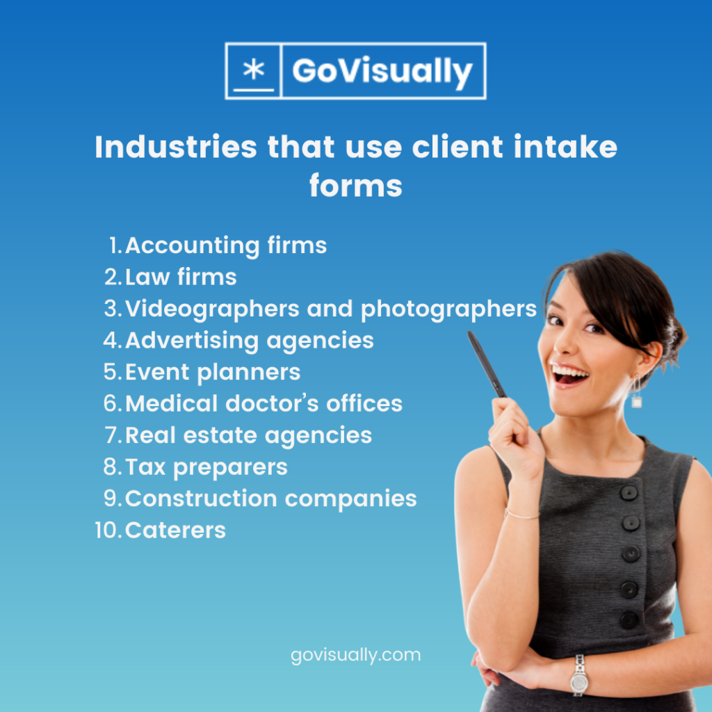 Industries-that-use-client-intake-forms