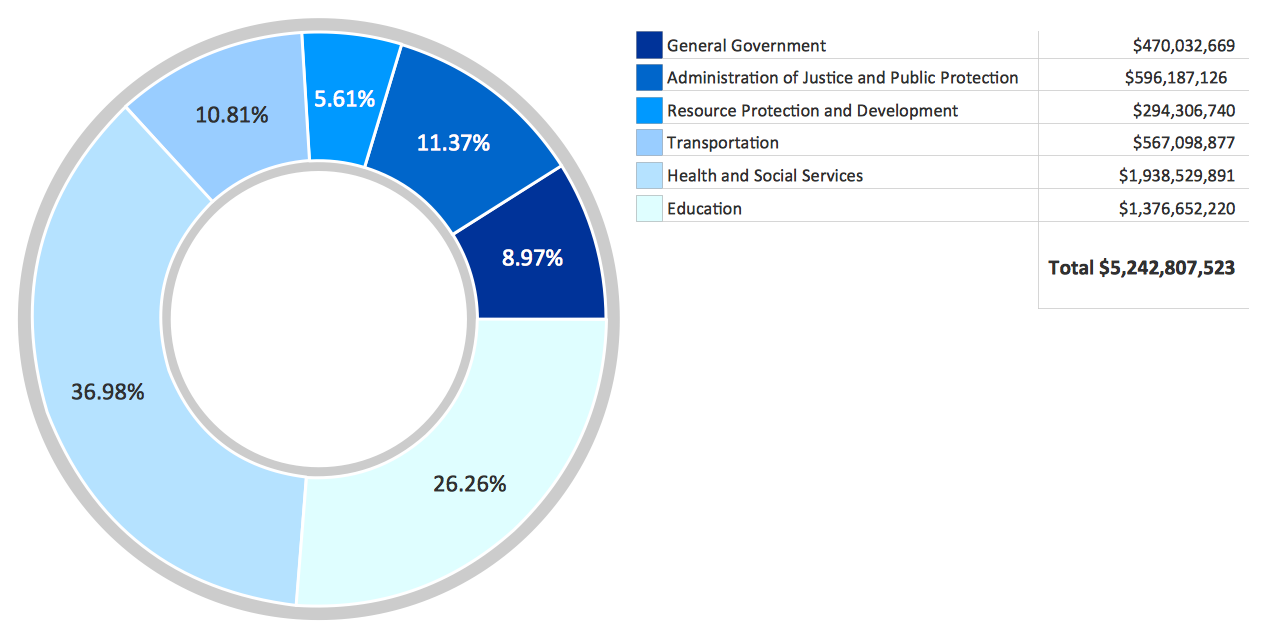 pie chart-illustration in project management tool