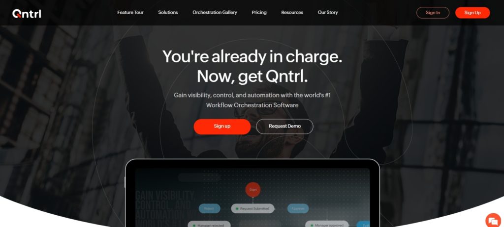 homepage-of-the-online-business-process-management-software-Qntrl