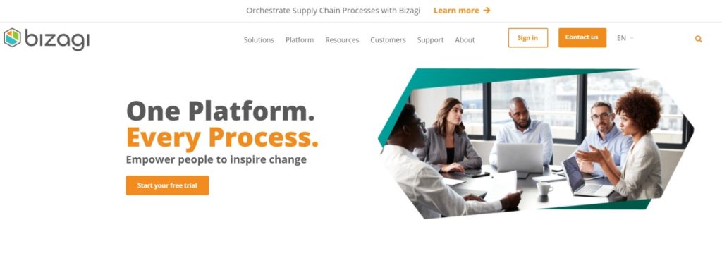 homepage-of-the-online-business-process-management-software-Bizagi