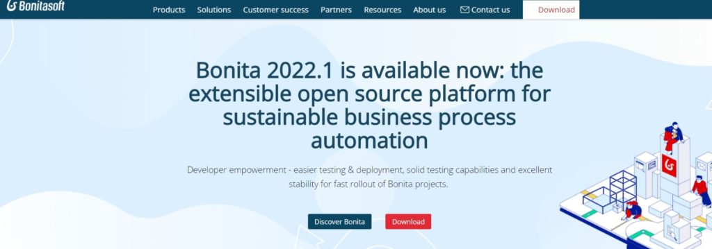 homepage-of-the-online-business-process-management-software-Bonitasoft 