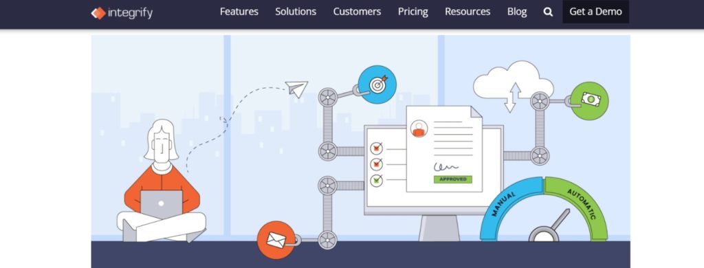 homepage-of-the-online-business-process-management-software-Integrify