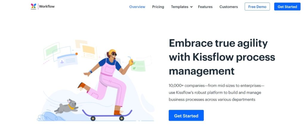 homepage-of-the-online-business-process-management-software-Kissflow