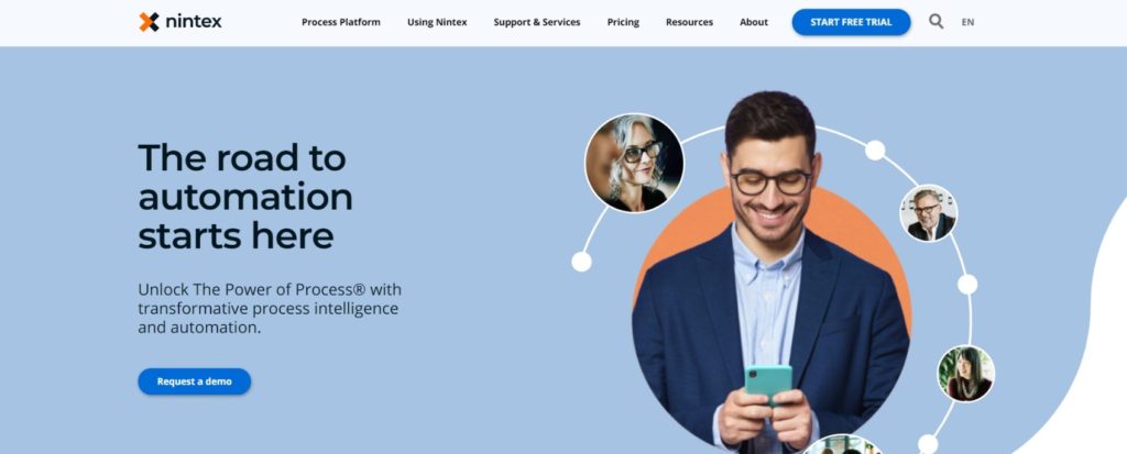 homepage-of-the-online-business-process-management-software-Nintex-Process