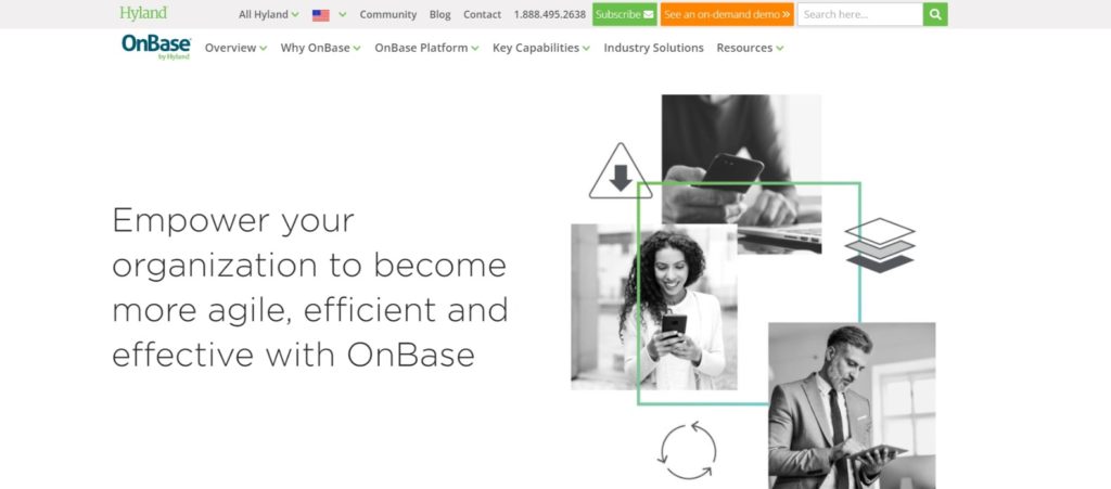 homepage-of-the-online-business-process-management-software-OnBase-by-Hyland