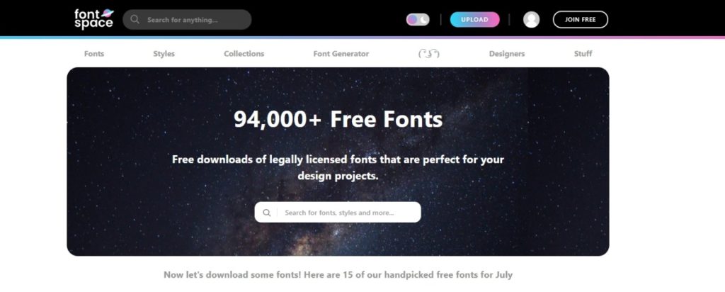 Font Space