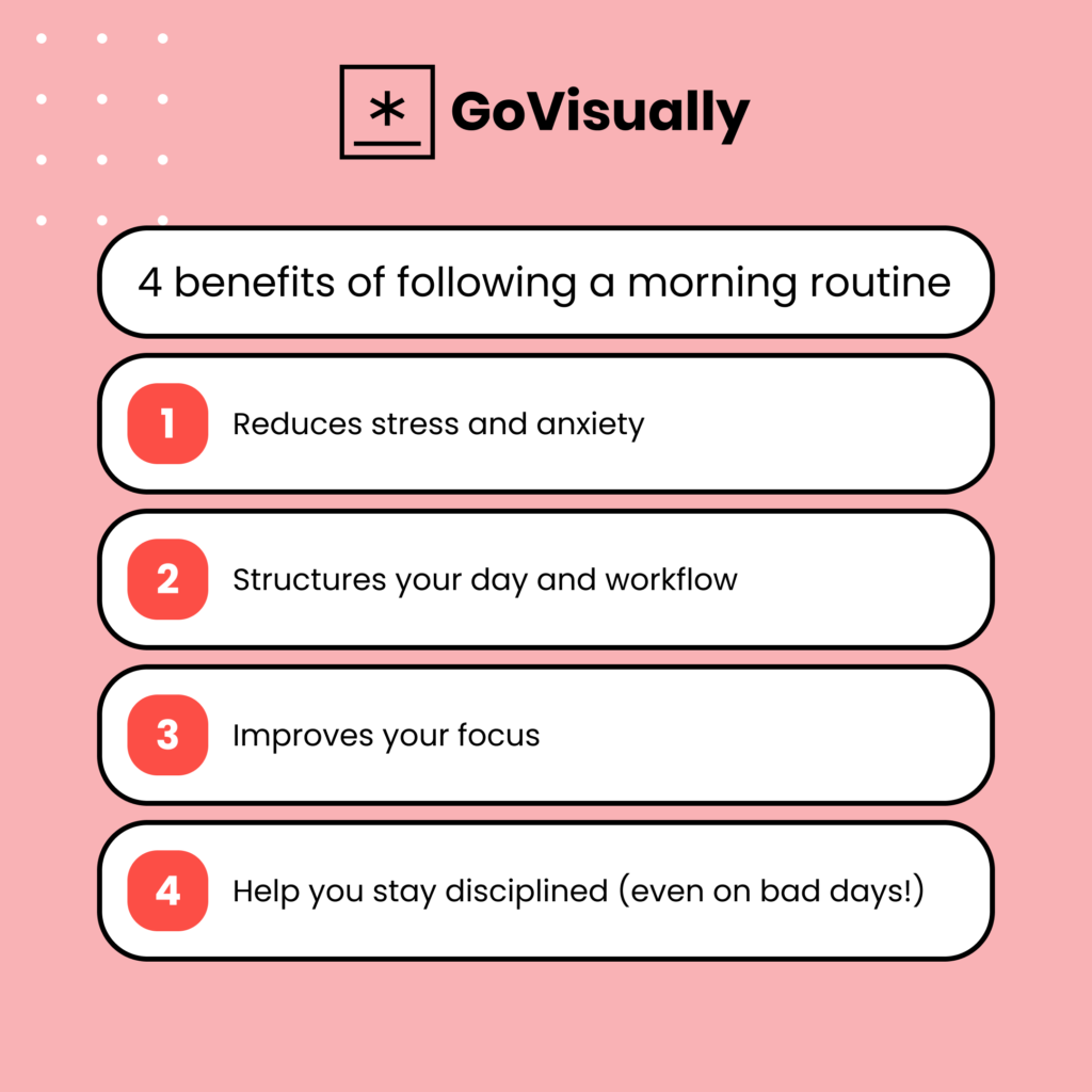 4 benefits of following a morning routine