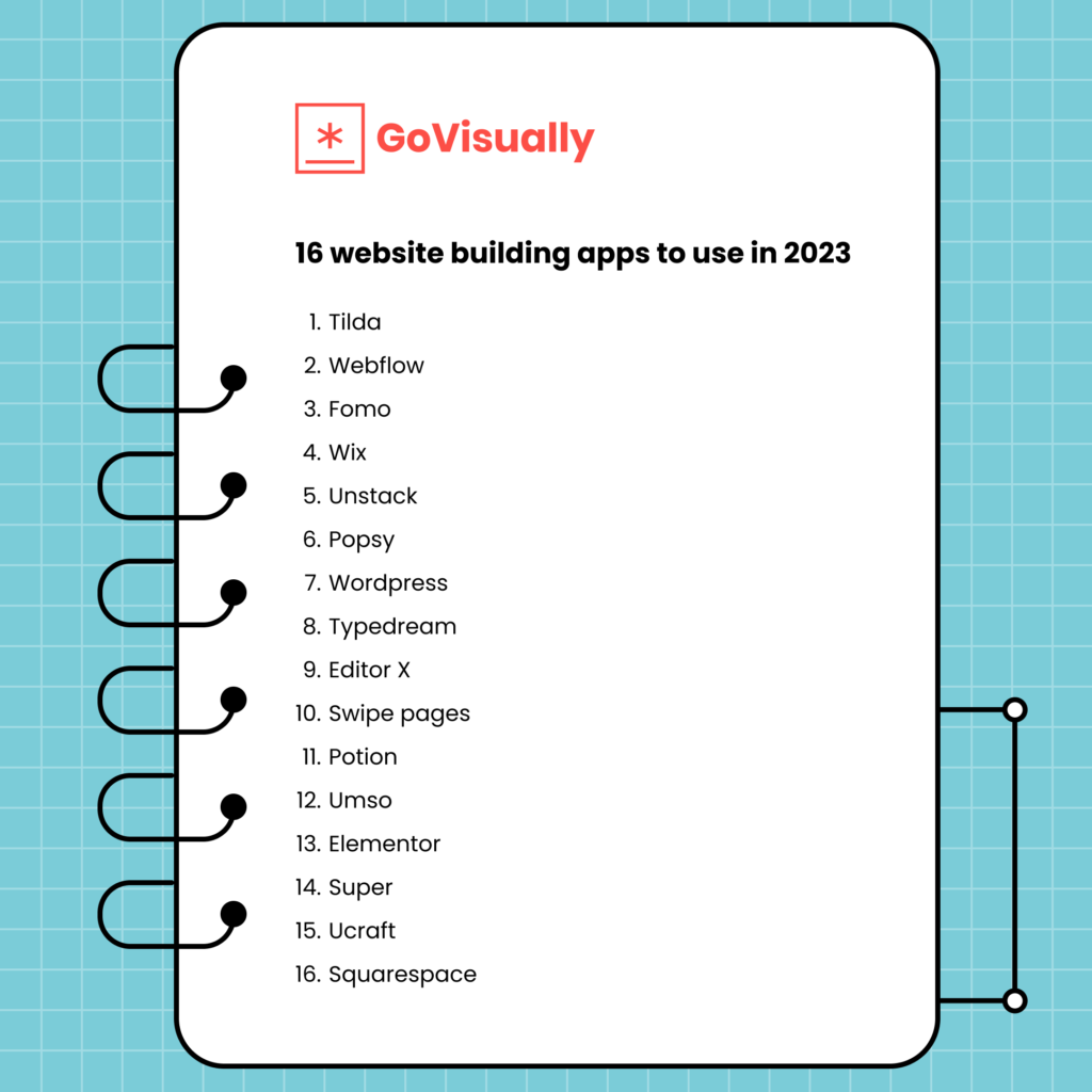 16 website building apps to use in 2023