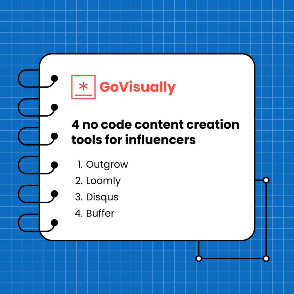 4 no code content creation tools for influencers