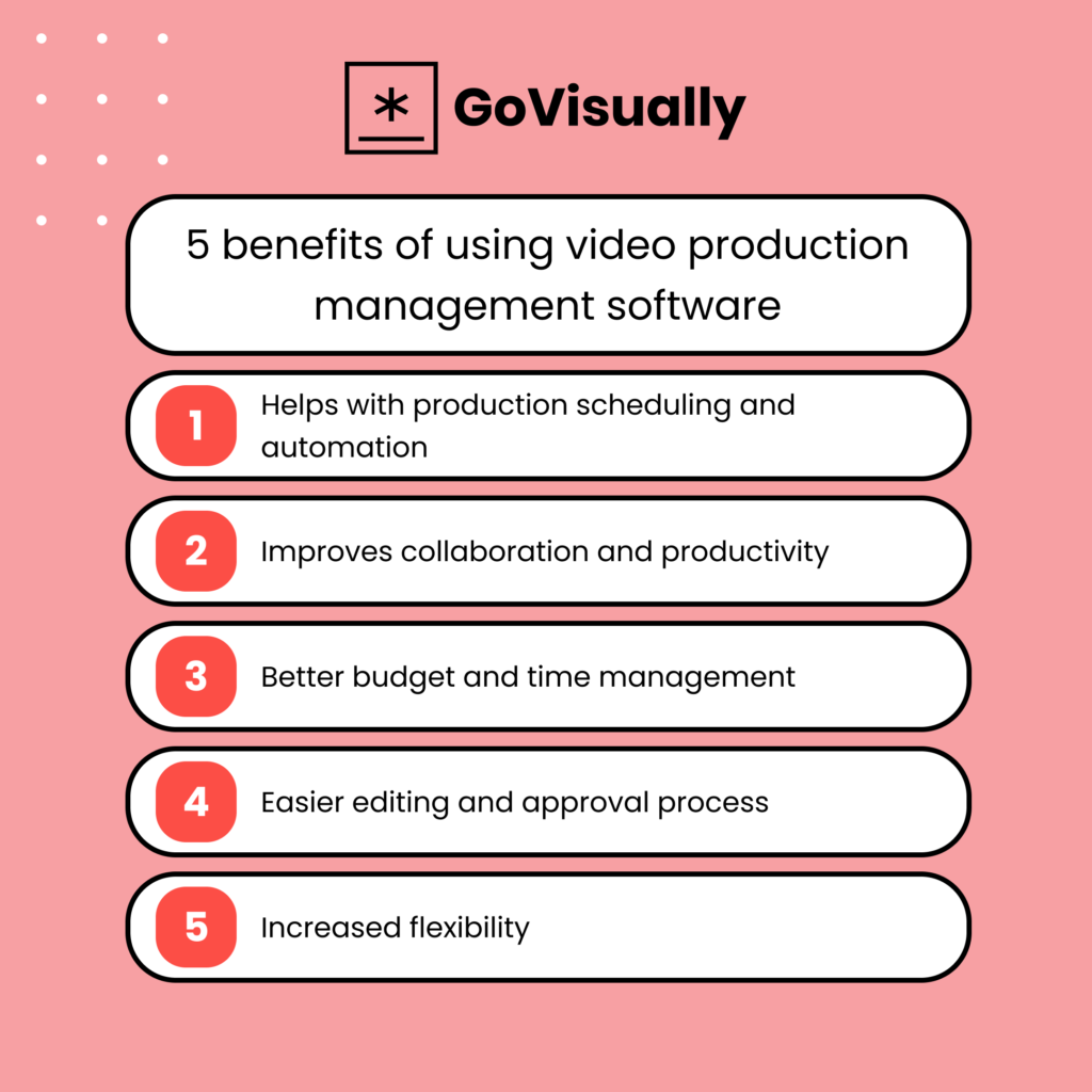5 benefits of using video production management software
