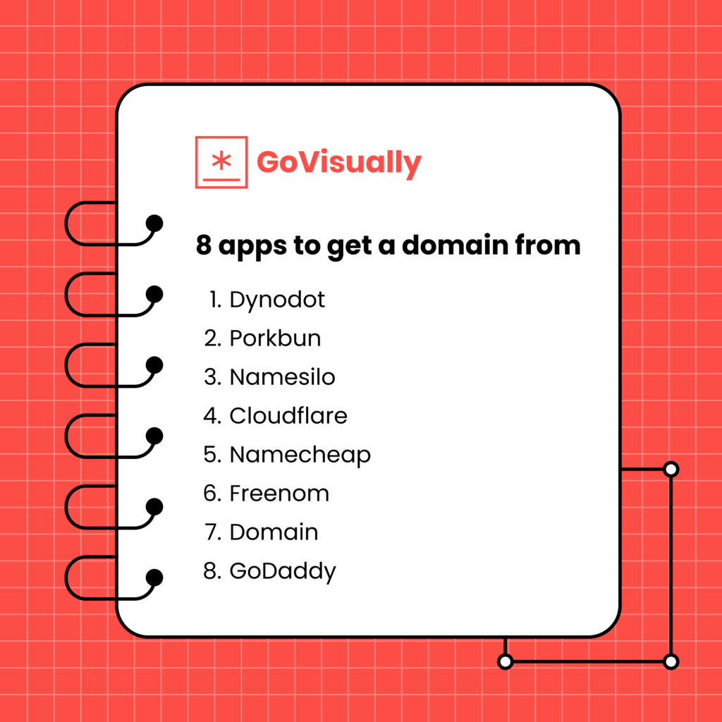 8 apps to get a domain from