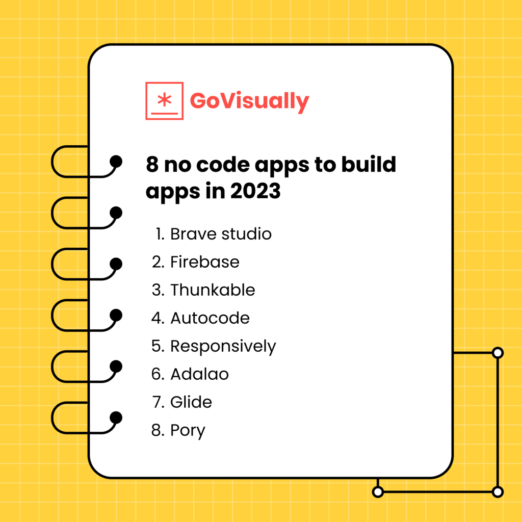 8 no code apps to build apps in 2023