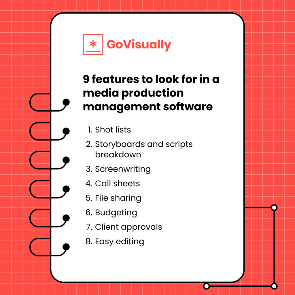 9 features to look for in a media production management software