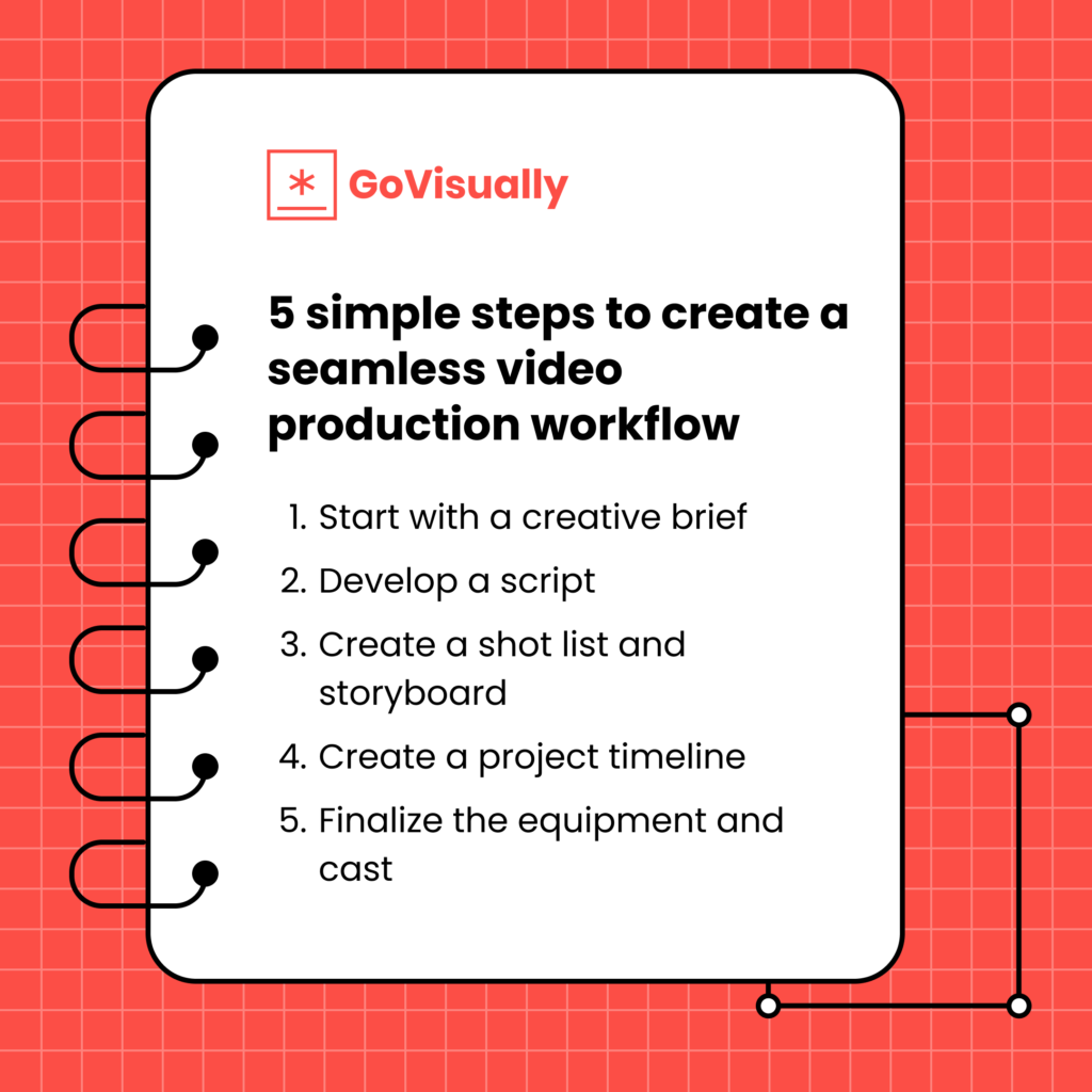 simple steps to create a seamless video production workflow