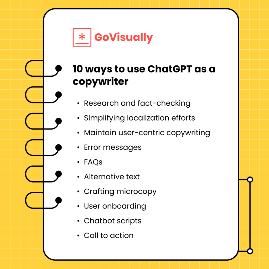 10 ways to use ChatGPT as a copywriter