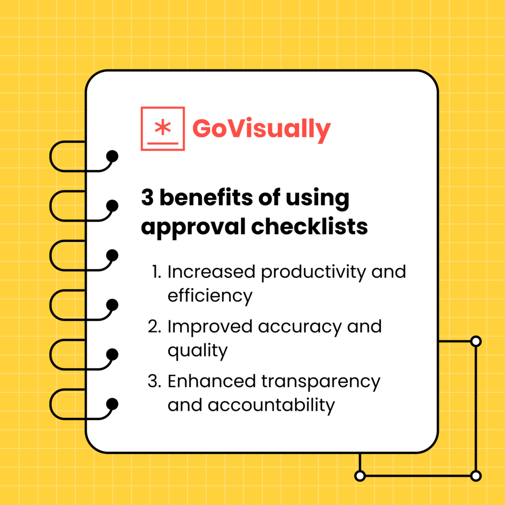 3 benefits of using approval checklists