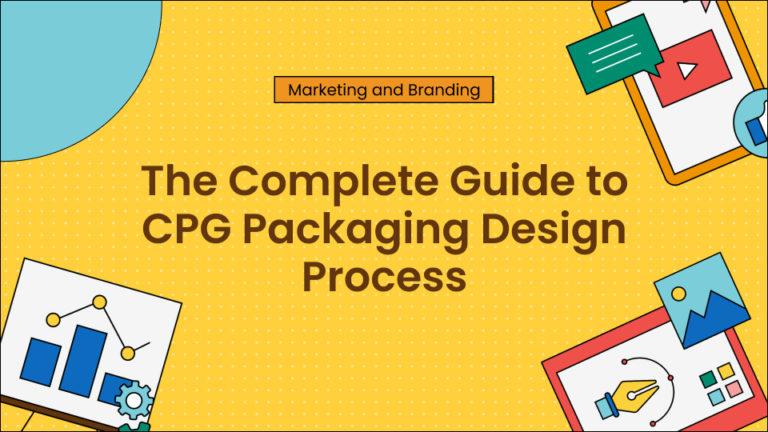 The image describes the complete guide to CPG Packaging Design Guide