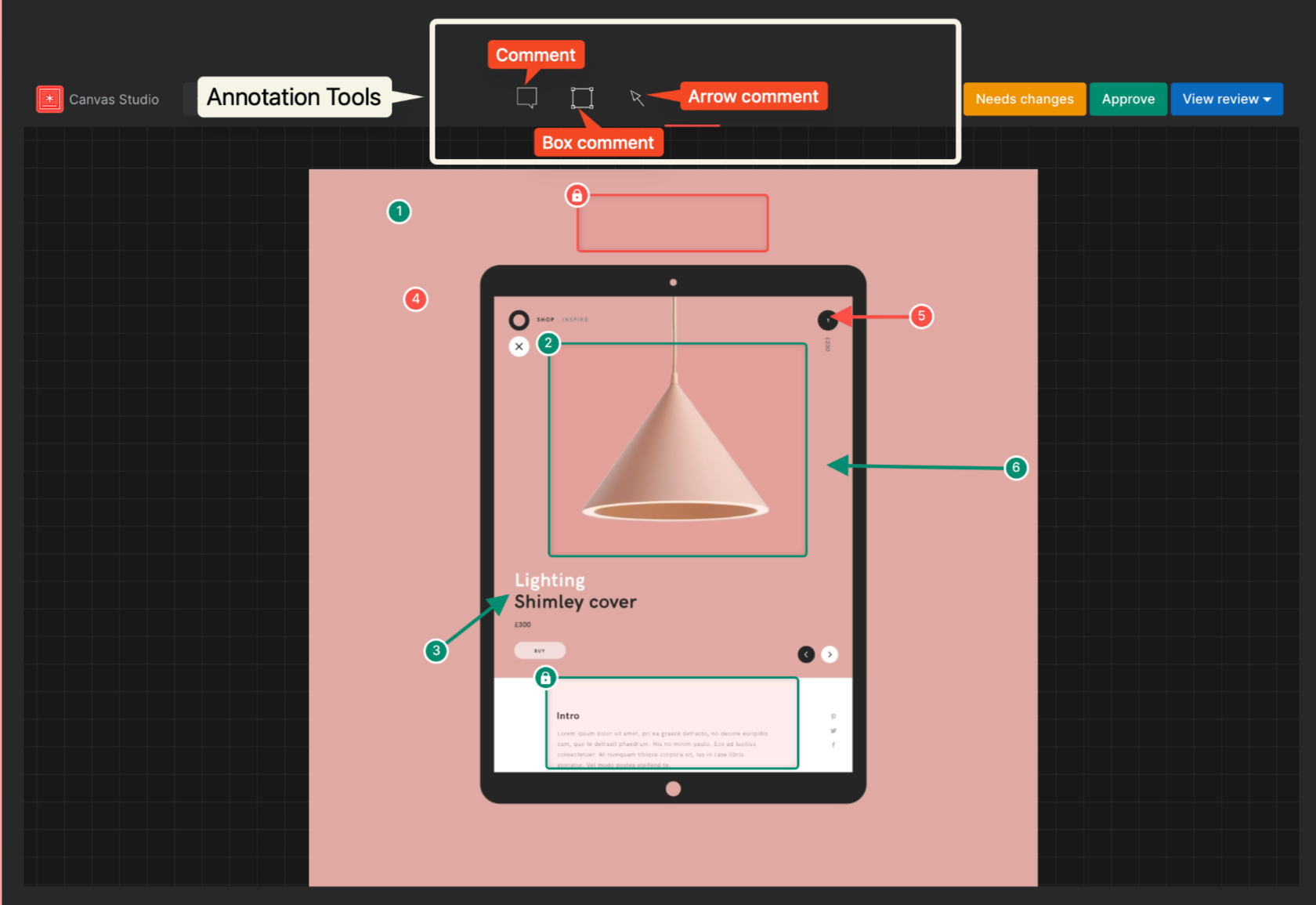 annotation tools offered by GoVisually