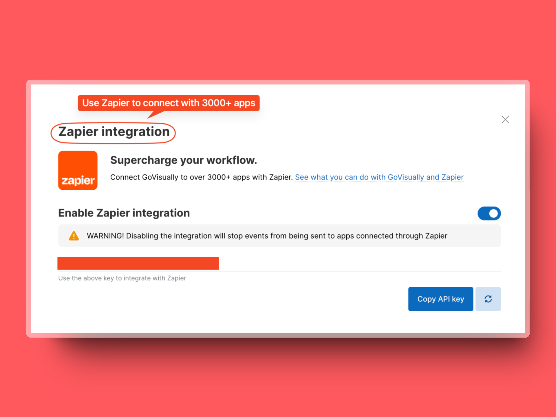 zapier integration with GoVisually