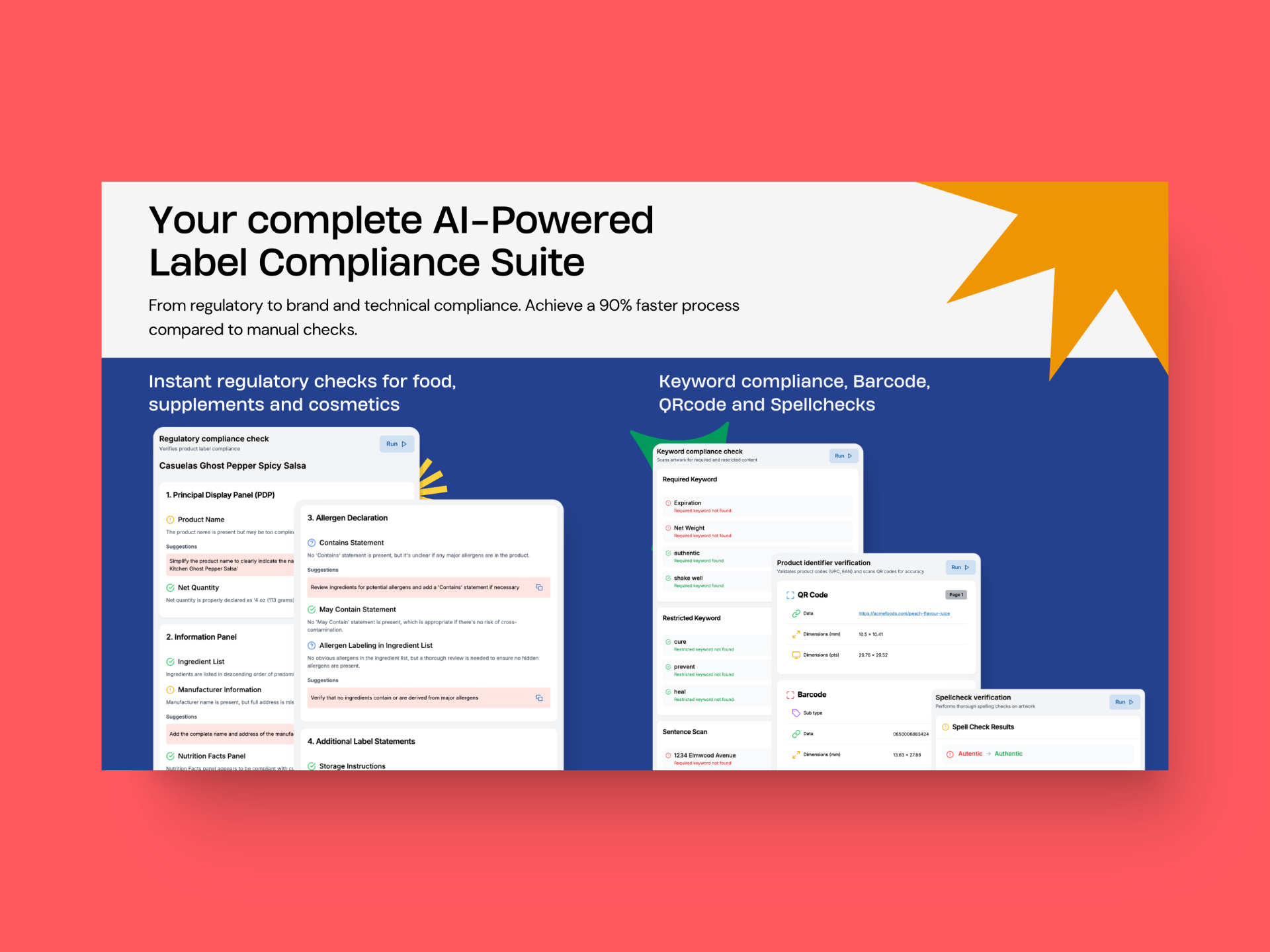 complete AI-powered suite for label compliance