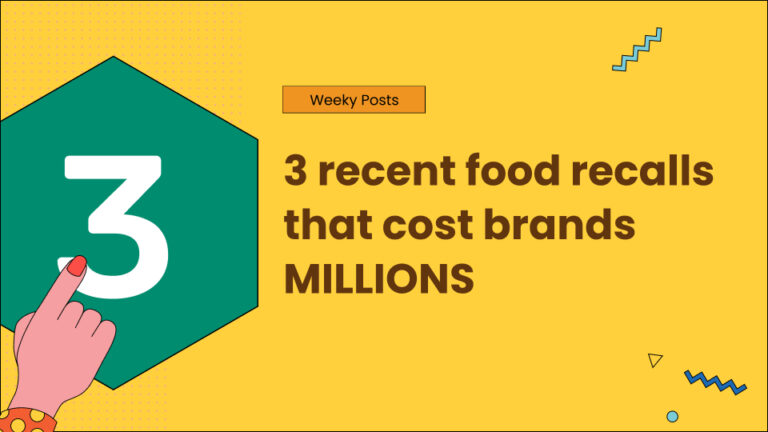 3 recent food recalls that cost brands MILLIONS