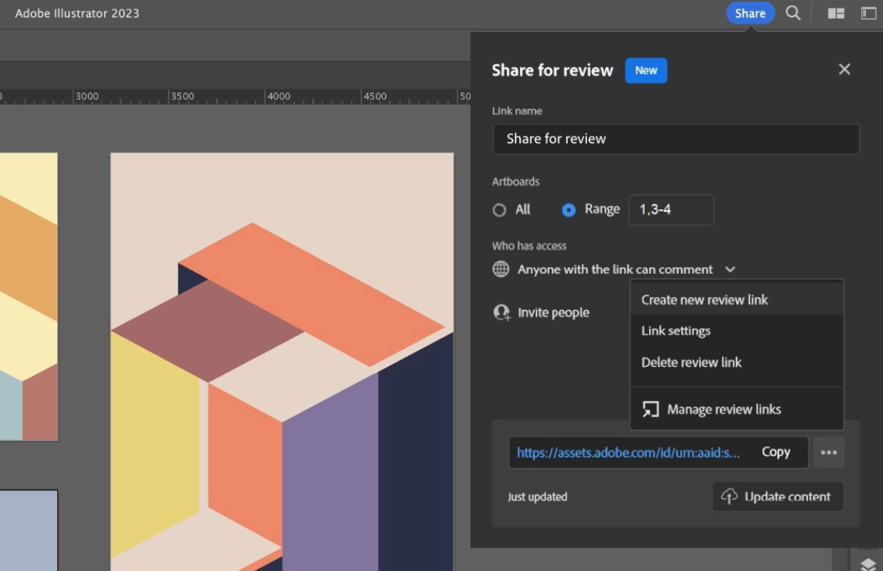 Adobe illustrator collaboration features