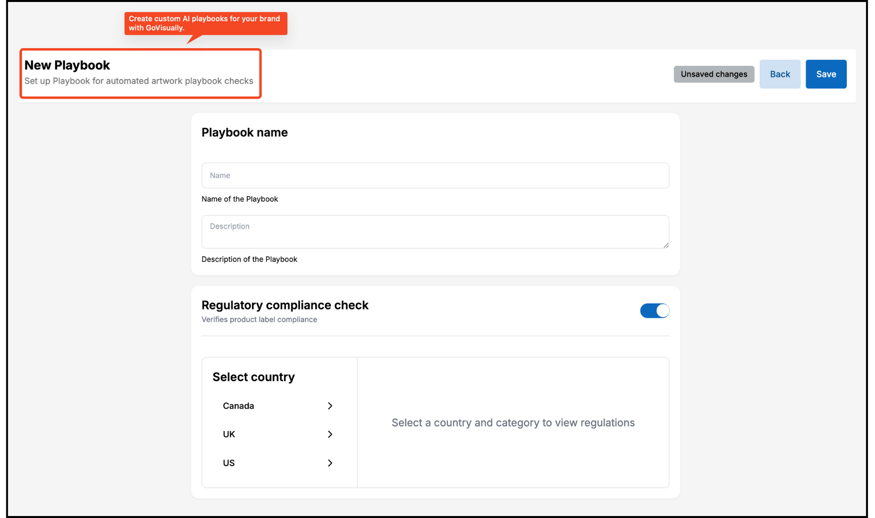 Custom AI playbooks by GoVisually