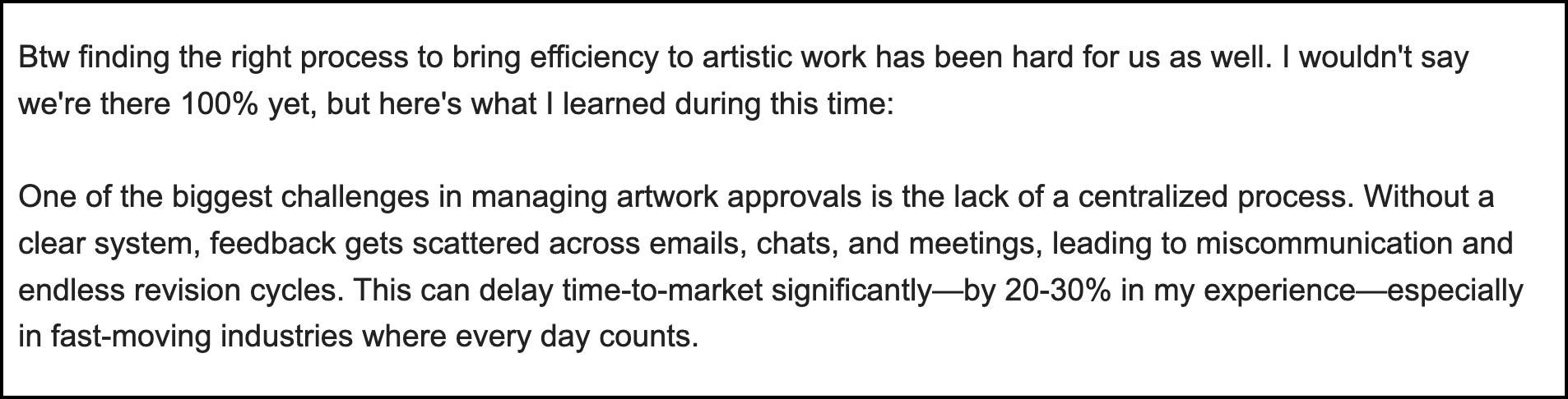 Federico, CEO and founder on Artwork Approval Challenges 