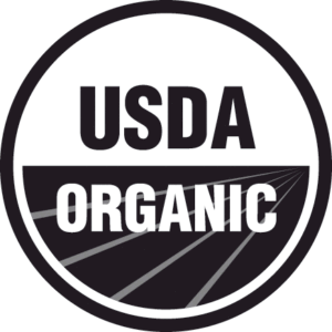 USDA Organic official logo -Black and White Organic Seal 